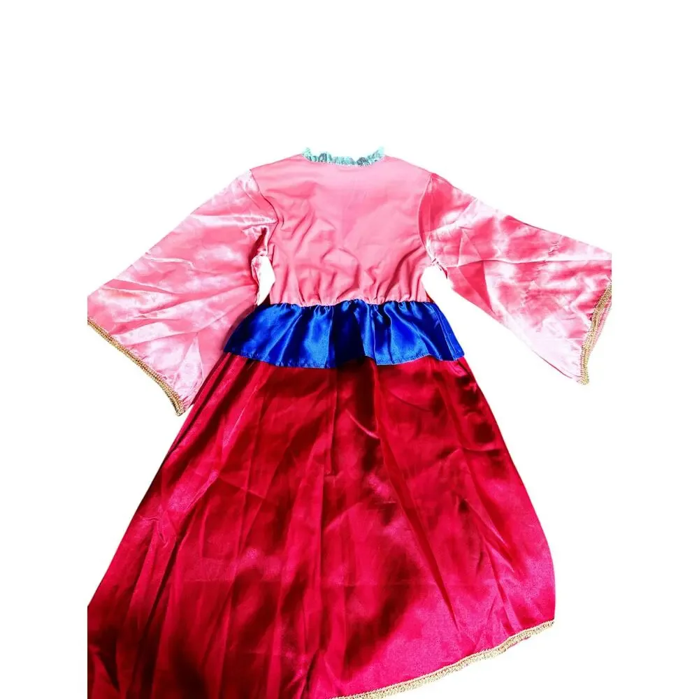 Disney Store Princess Mulan Costume Kimono Dress Up Gown Girls [7-8]